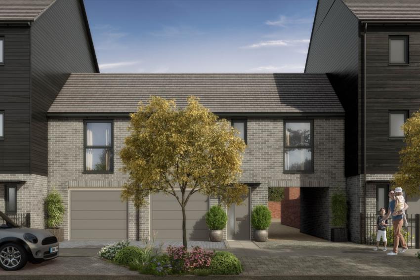 External image of Moat at Harbour Village in Ebbsfleet, Kent