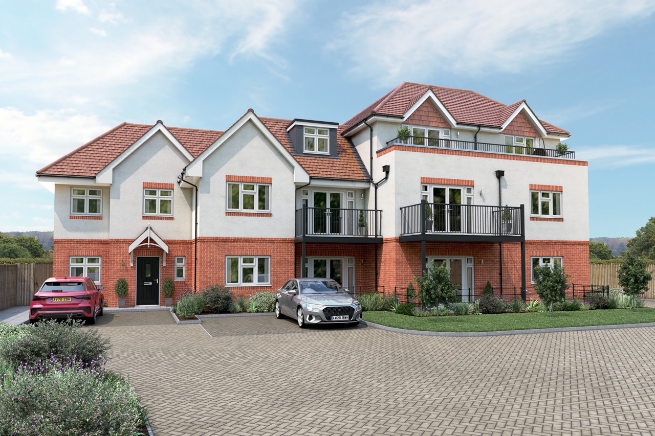 External image of new build apartments at Hope Court in Ewell