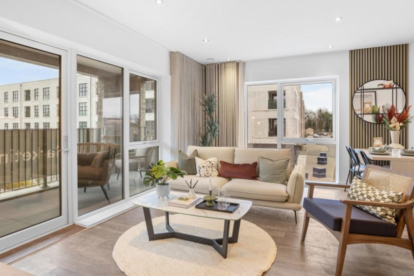 An internal image of an apartment at L&Q at Marleigh in Cambridge