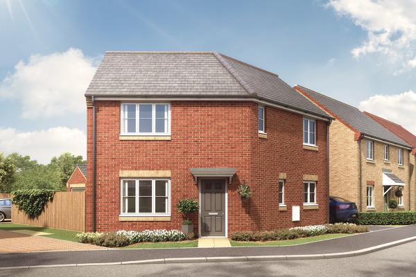 Image of a new build house on the Farriers Reach development in Oakham.