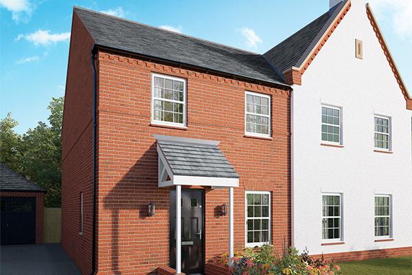 Image of a new build house on the The Beacons development in Rugby.