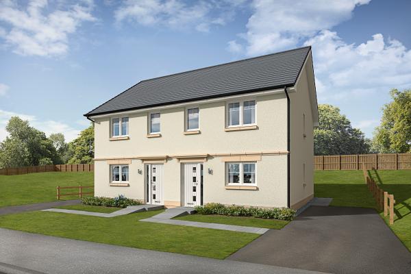Image of a new build house on the Fairview development in Inverness.