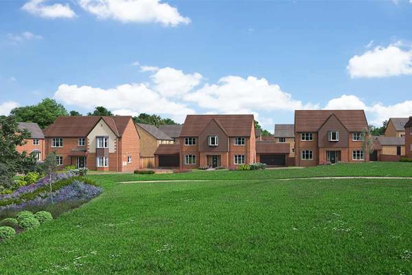 Image of a new build house on the The Orchards development in Pershore.