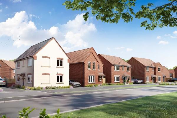 Image of a new build house on the Saddlers Grange development in Howden.