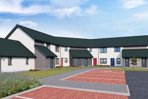Image of a new build house on the Bynack More development in Aviemore.