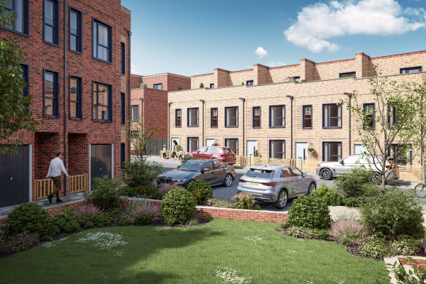 Image of a new build house on the Avenues, Watford Riverwell development in Watford.