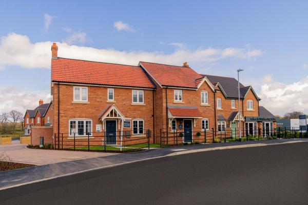Image of a new build house on the Chantrey Park development in Market Rasen.