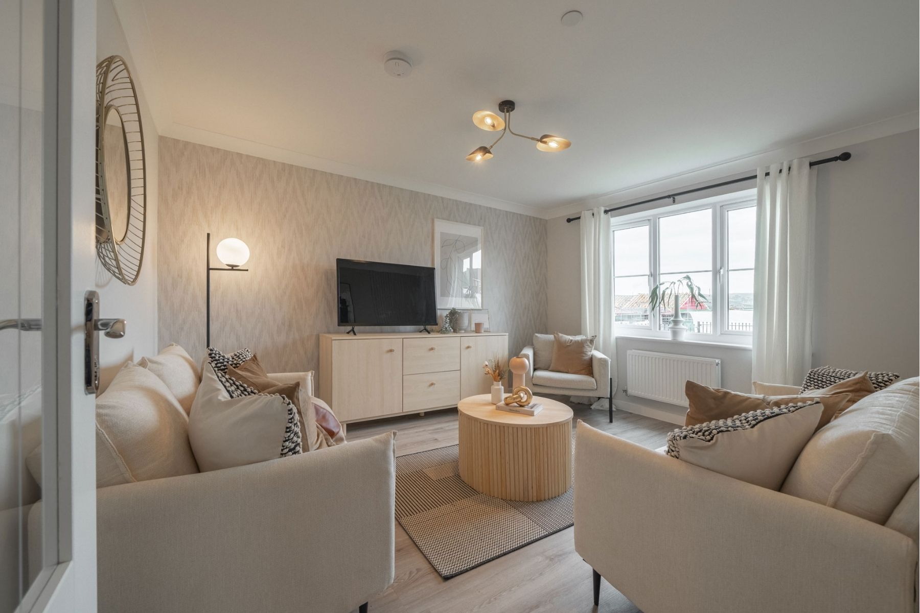 Internal lounge at Llanilltern Village by Persimmon Homes in Cardiff