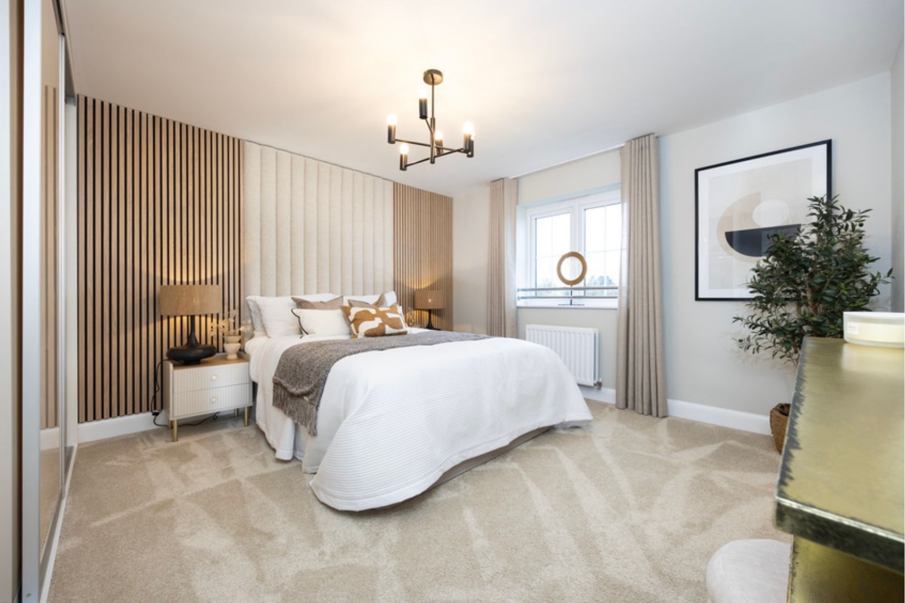 Master bedroom at Whitehouse Park in Milton Keynesby Bovis Homes