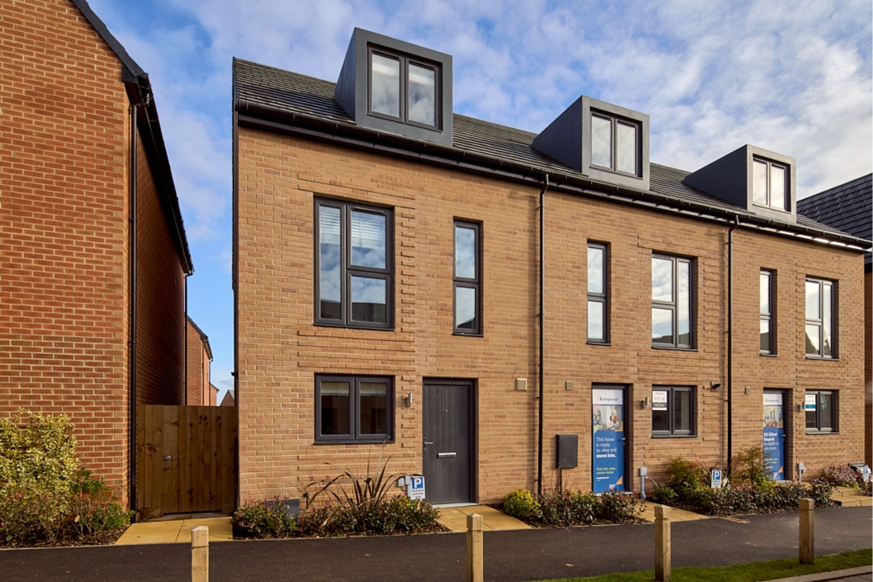 Street scene at Haworth Place by Keepmoat Homes