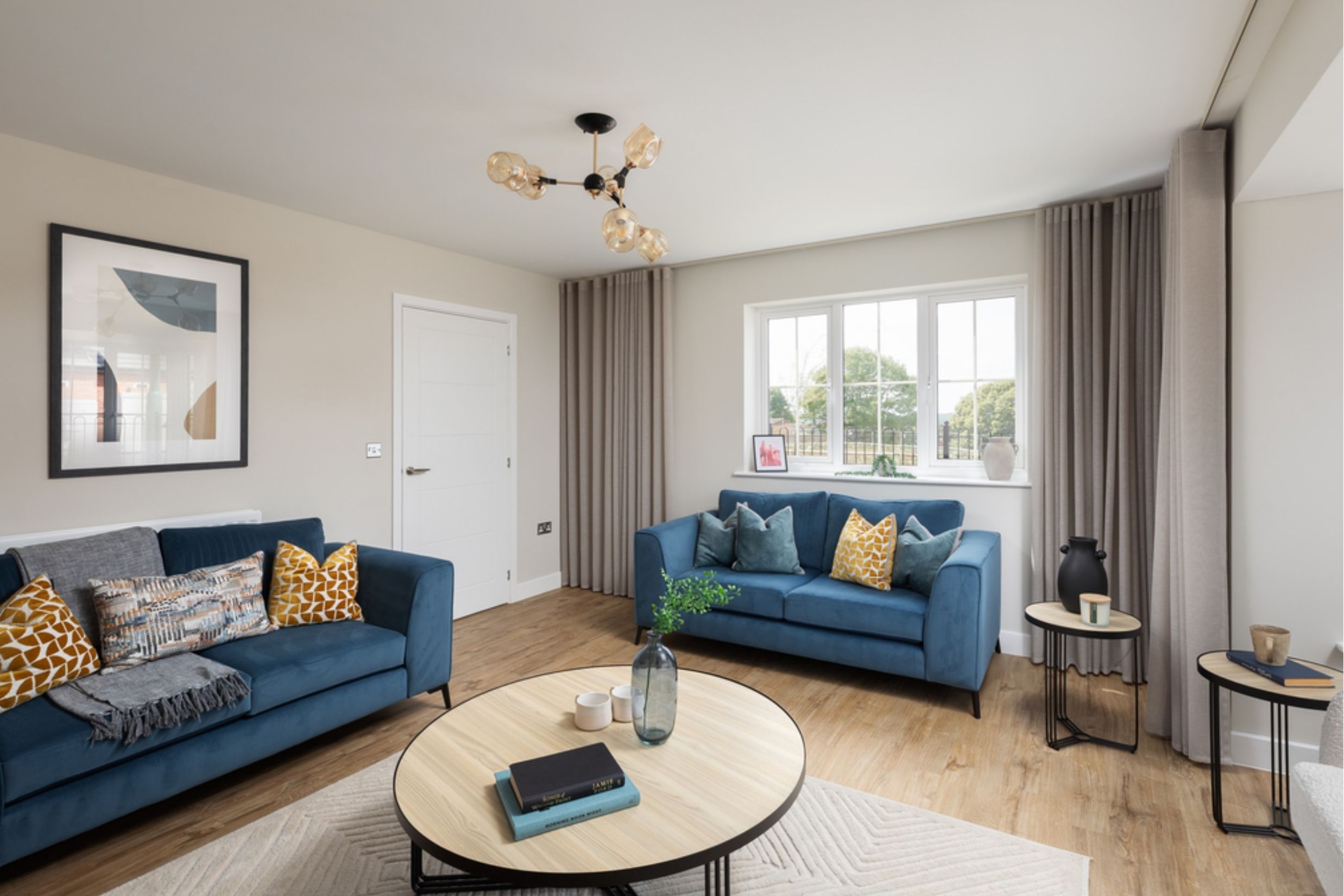 Lounge of show homes at Garvey Glade in Nottingham by Charles Church
