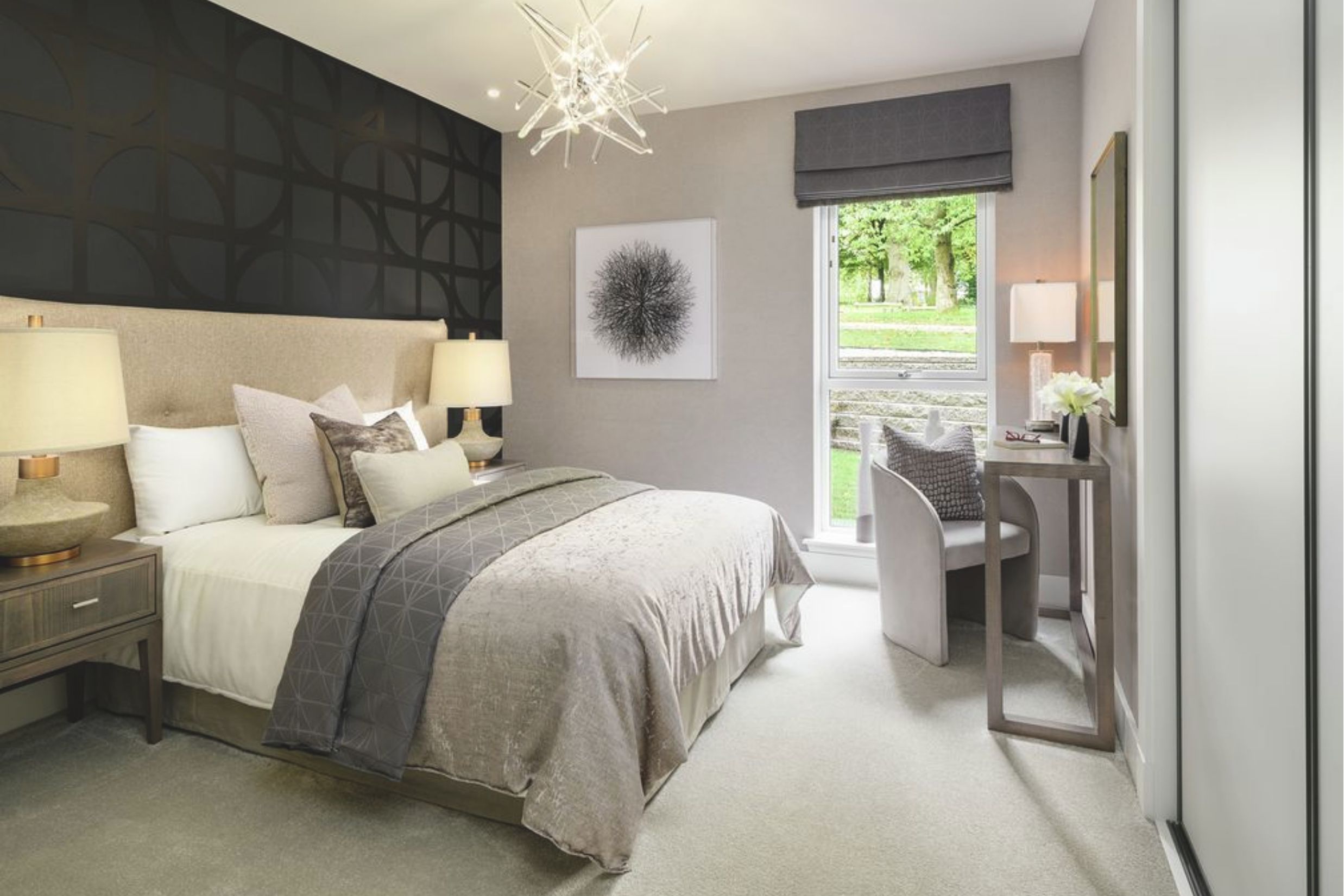 Spacious master bedrooms at Jordanhill Park in Glasgow by Cala Homes