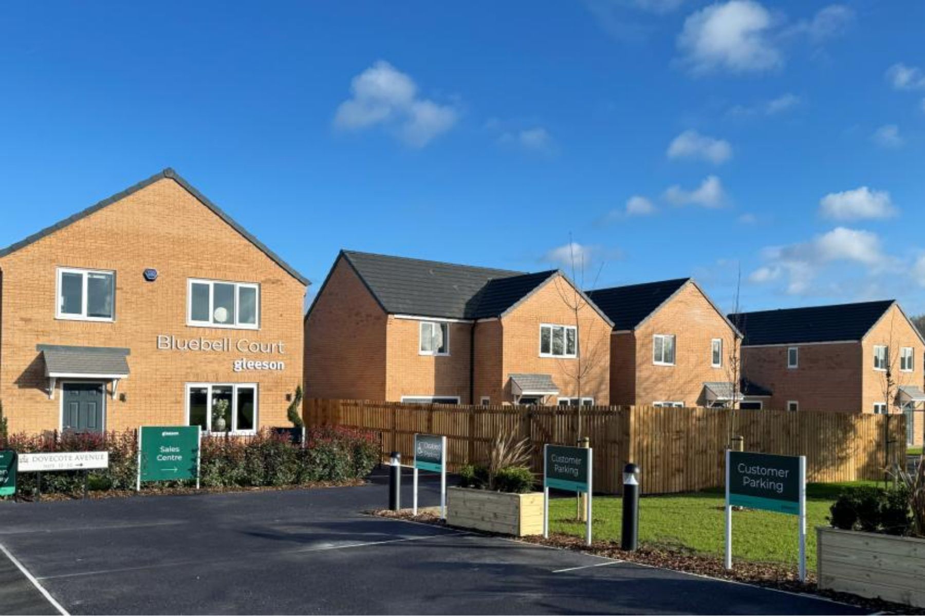 Detached family homes at Bluebell Court in Goldthorpe, South Yorkshire