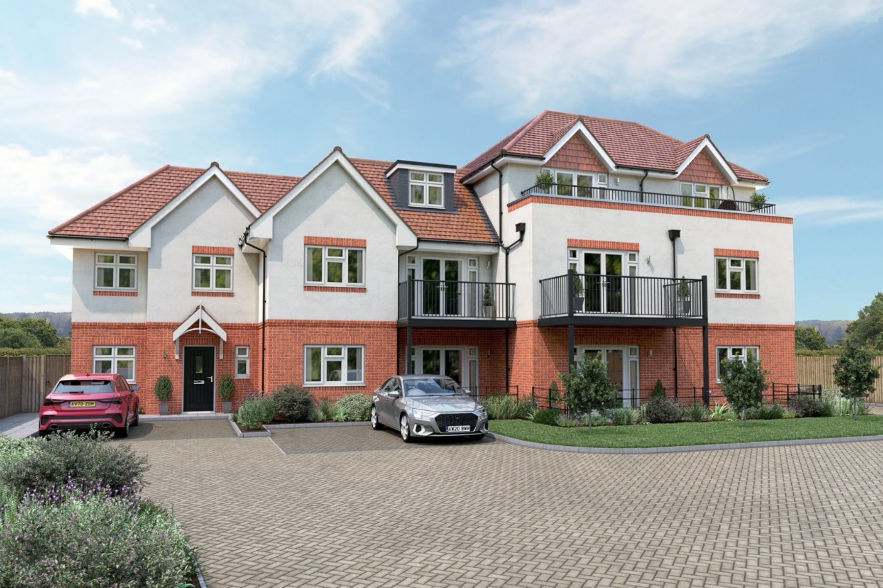 External image of new build apartments at Hope Court in Ewell
