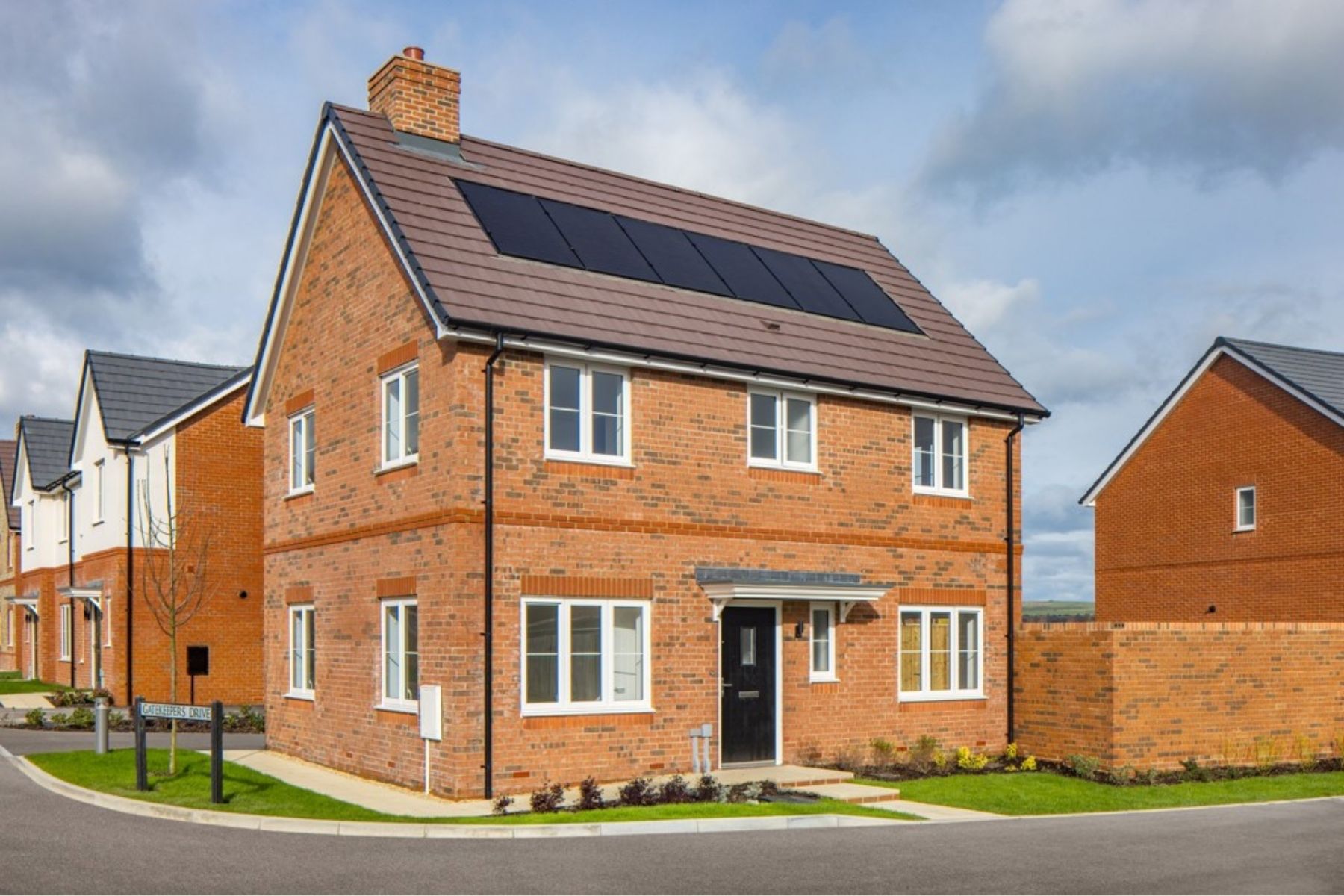 A house on the New Monks Park development in Lancing, West Sussex