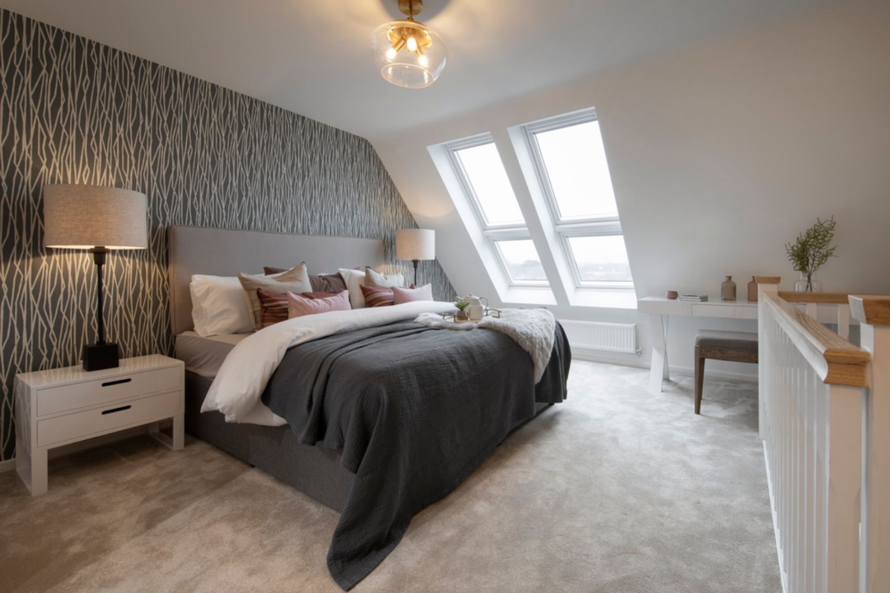 Detached family homes at Hartshead View in Oldham, Manchester