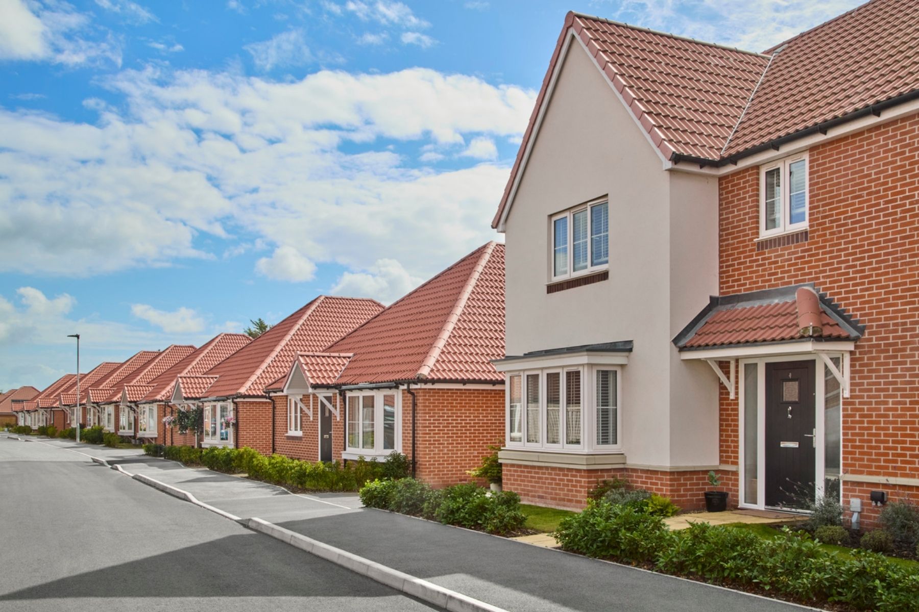 New build bungalows at Finches Park, Frinton on Sea, Essex