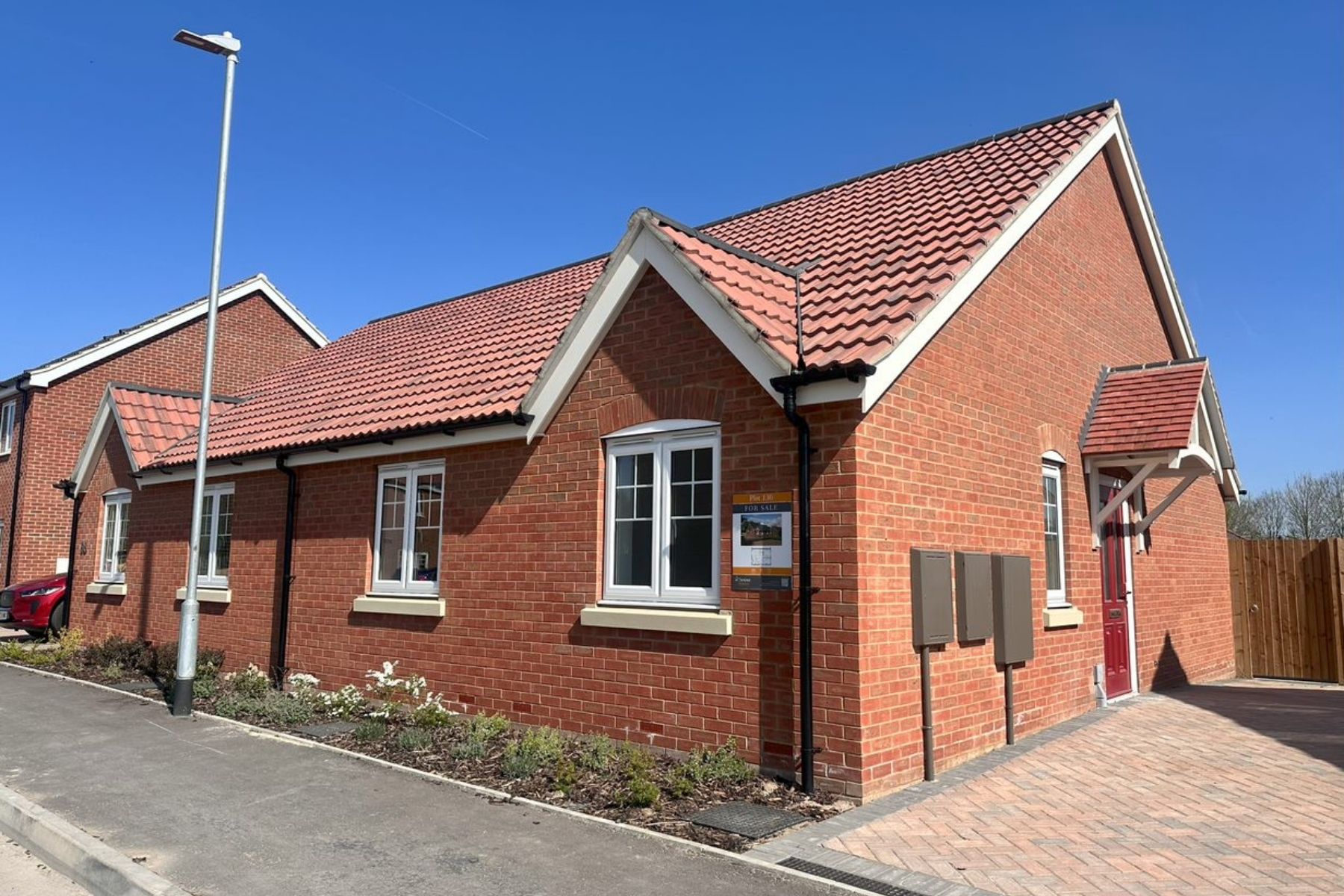New build bungalows at Heron Park in Boston, Lincolnshire