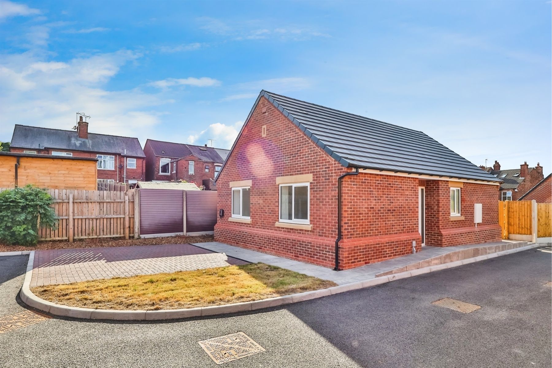 New build bungalows at Outram Fields, Ripley, Derbyshire