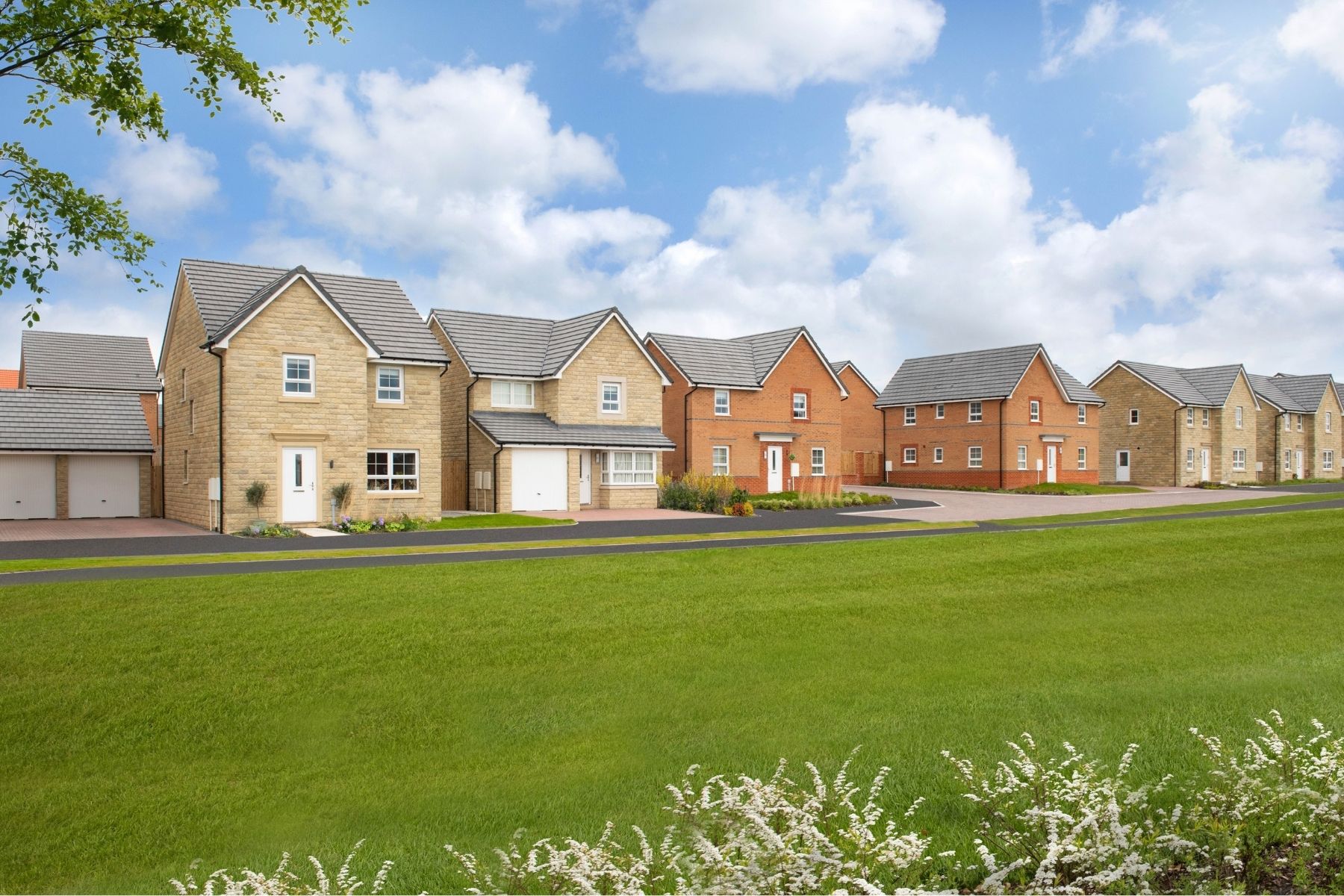 New build homes at Ambler's Meadow in East Ardsley by Barratt Homes