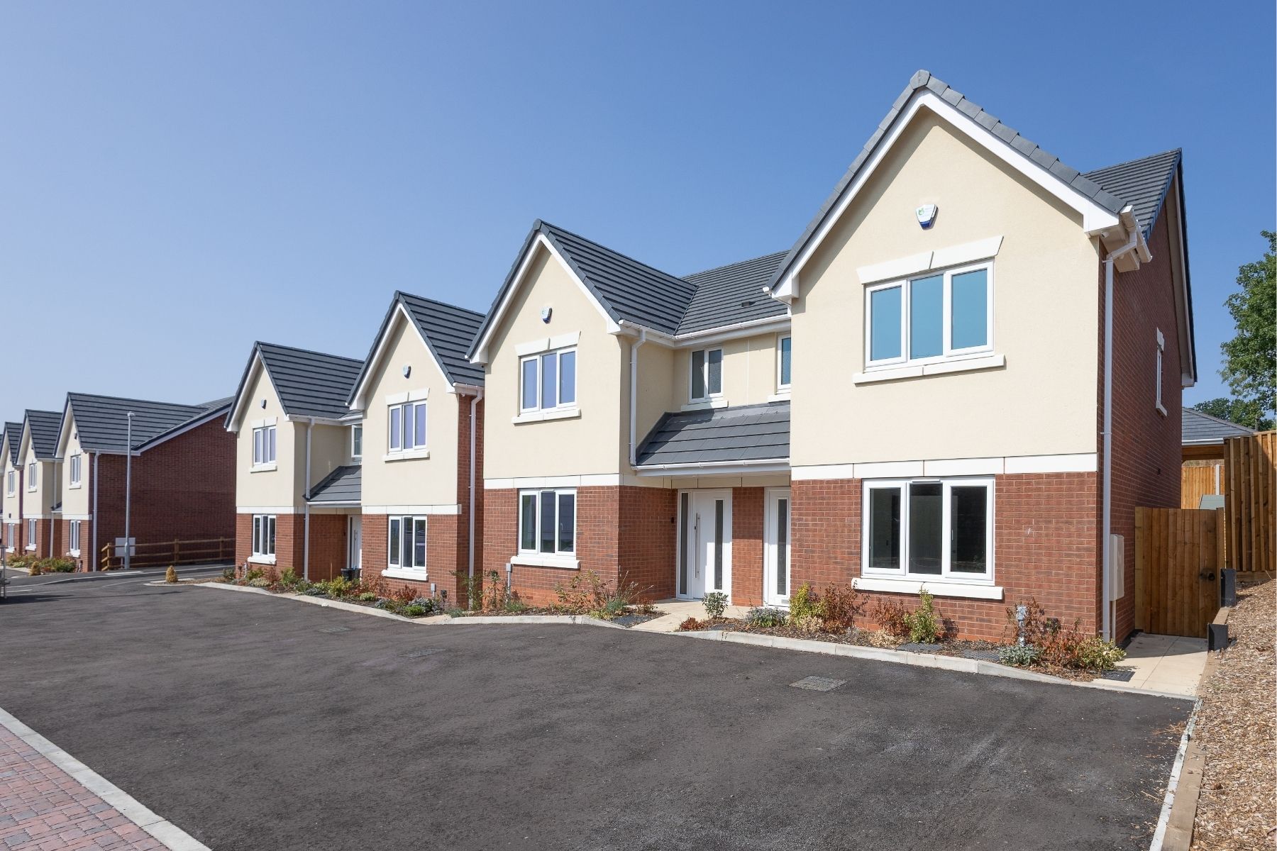 Street scene at Nicholson Court in Kidderminster sold with Connells