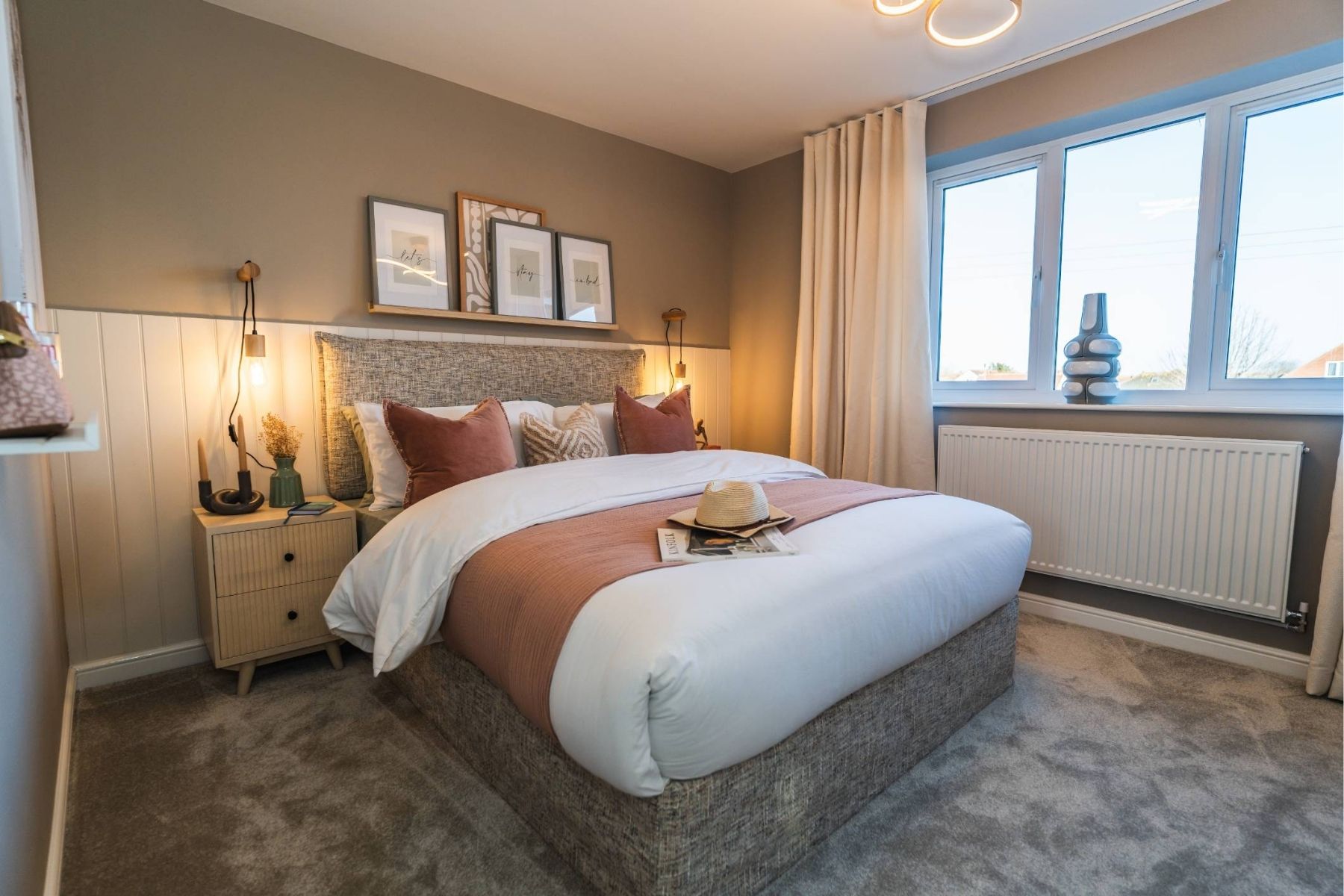 Master bedroom at Fawns Wood, Longtown in Cumbria by Gleeson