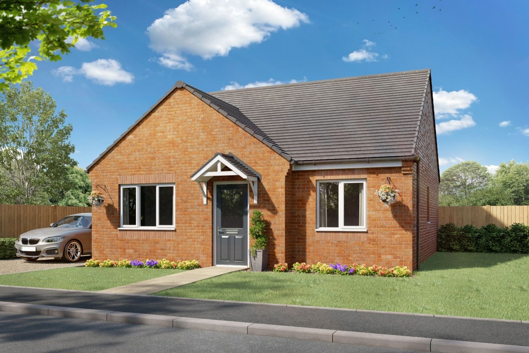 New build bungalows at Ousterley Woods in Stanley in County Durham by Gleeson
