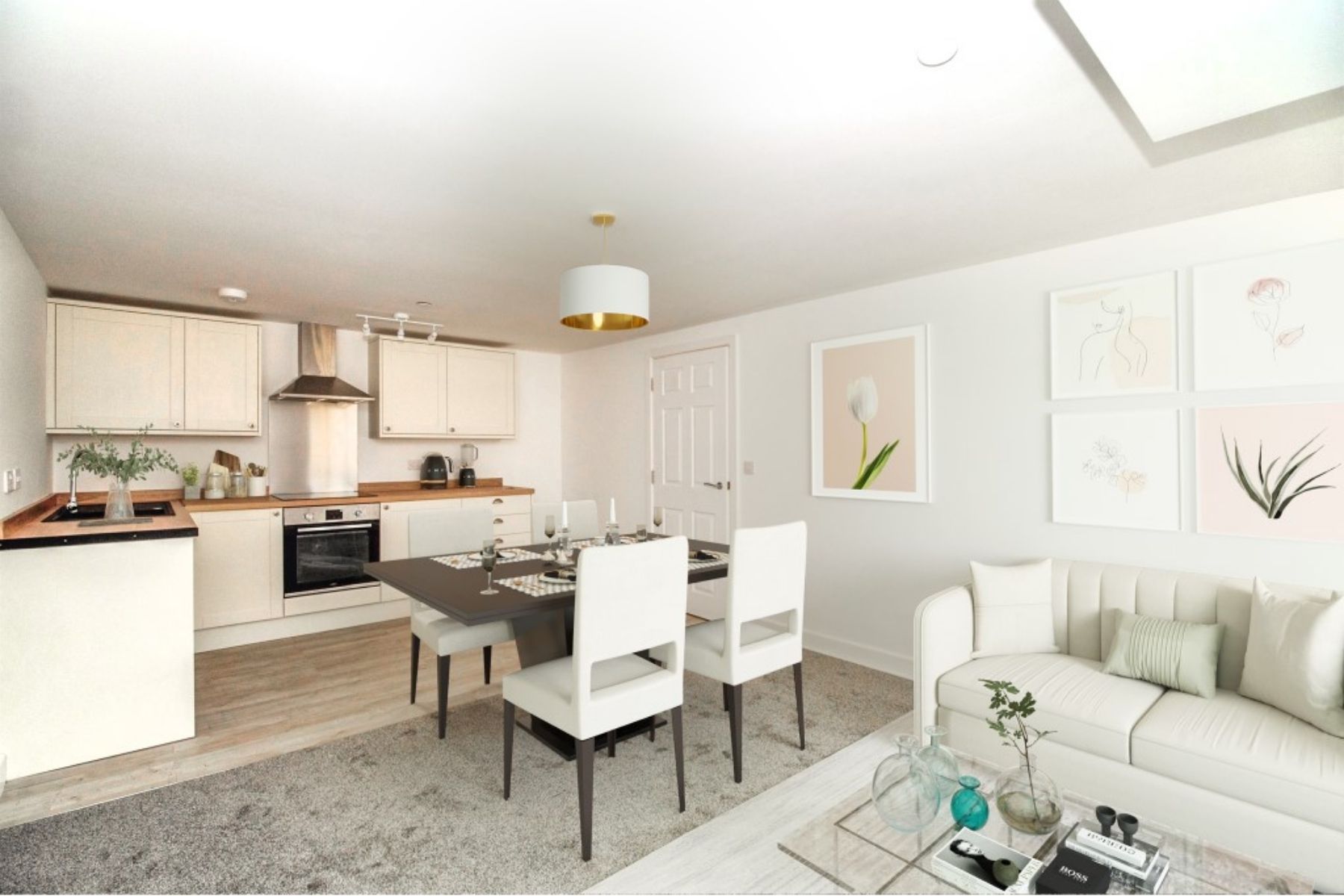 New build apartments at Coburg Place in Weymouth, Dorest.