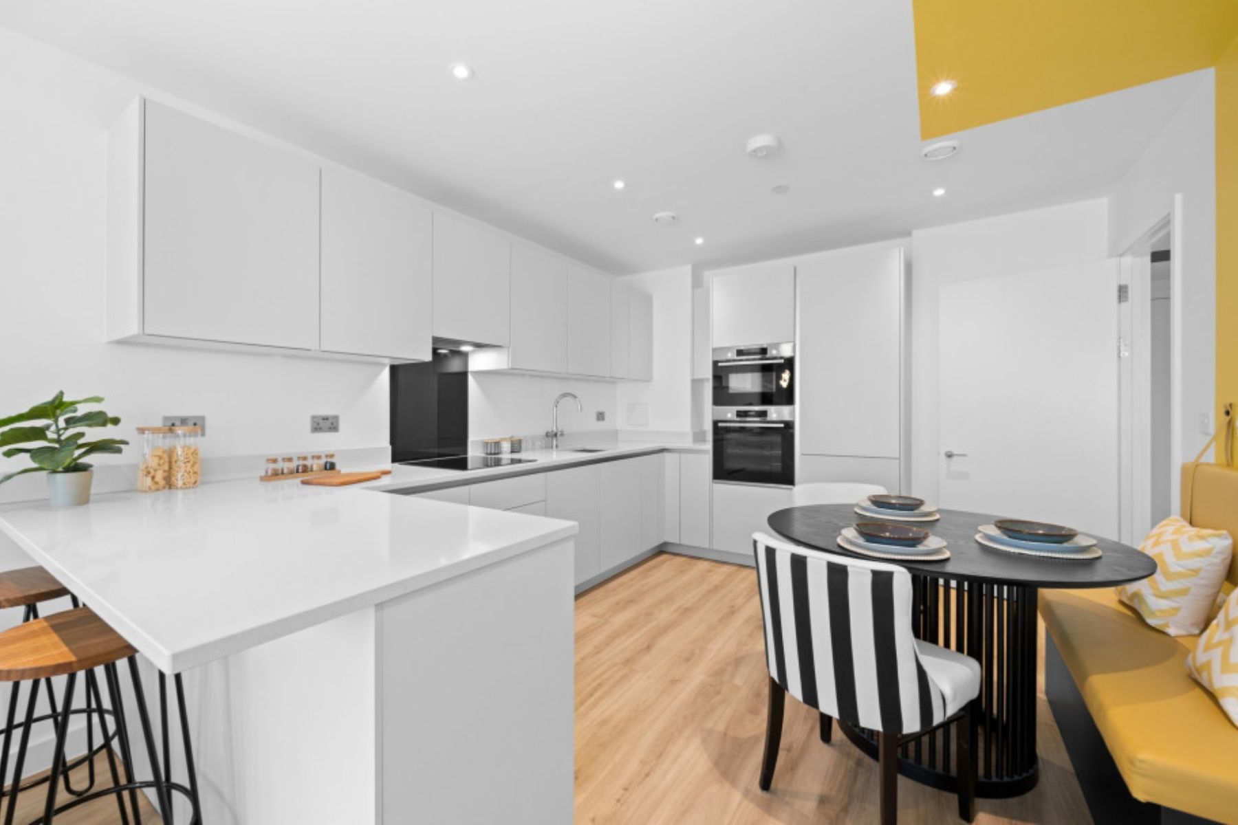 Open plan kitchens at Corner Place in Southern Housing