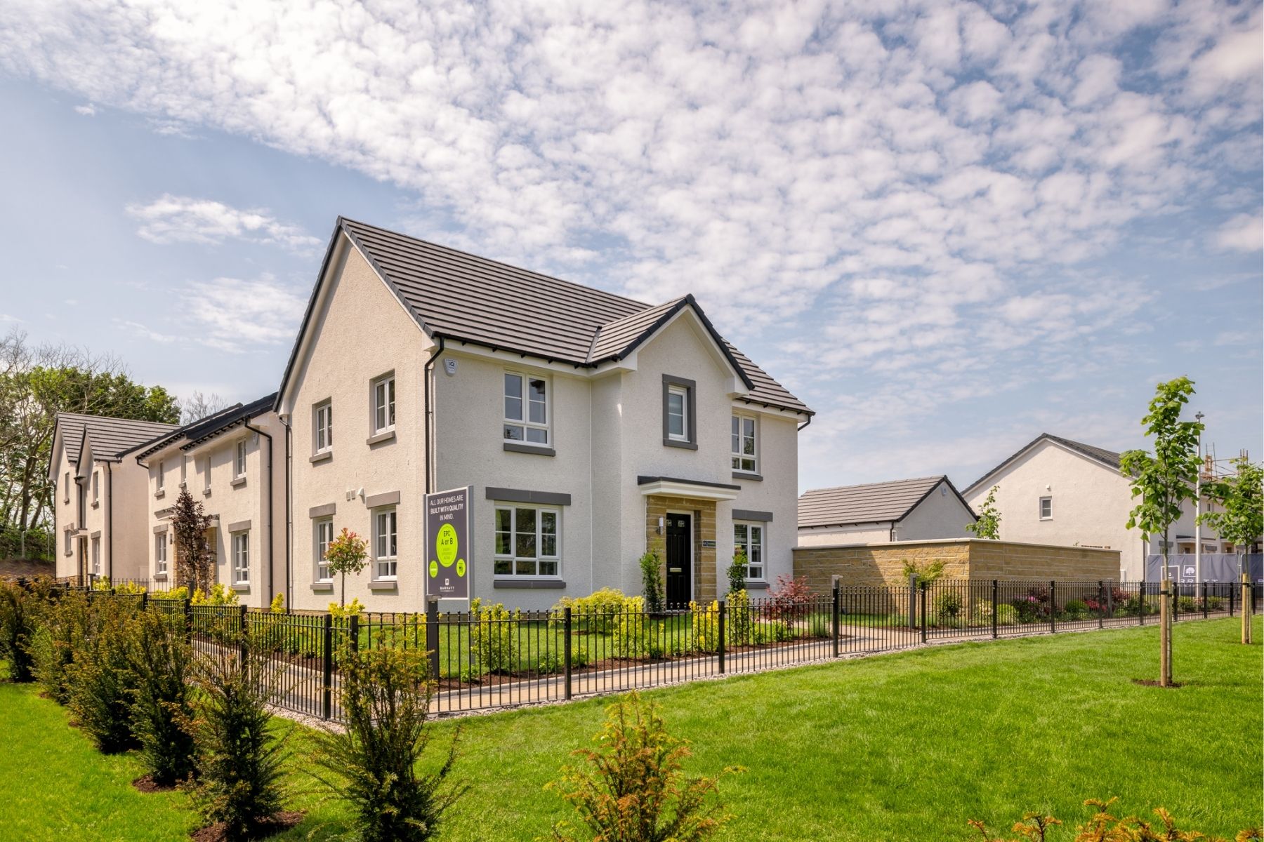 Large detached new homes at Hopecroft View in Aberdeen by Barratt Homes
