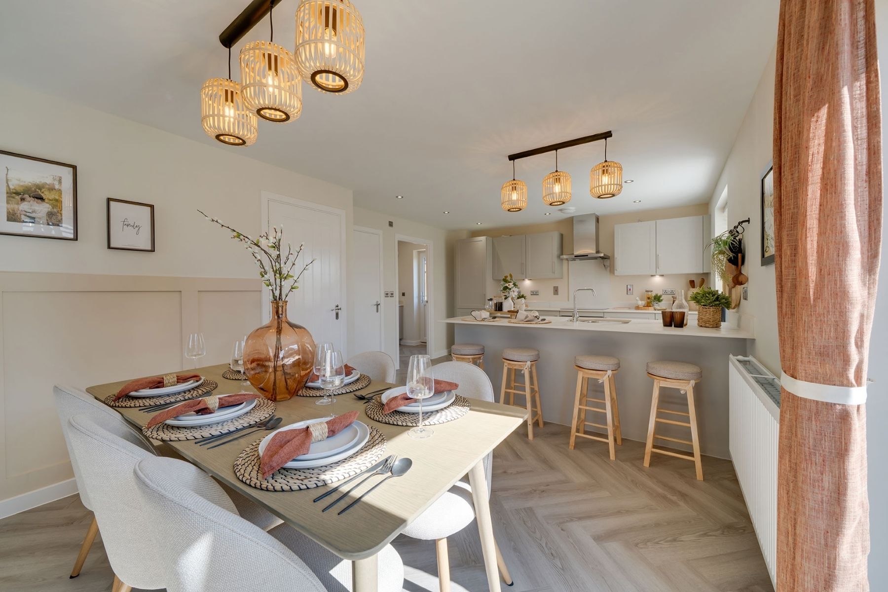 Spacious open plan kitchens at Hakewill Mews by Persimmon Homes