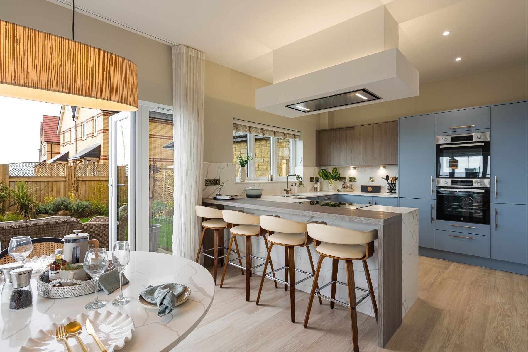 Spacious kitchens with access into lush gardens at Mariner's Haven