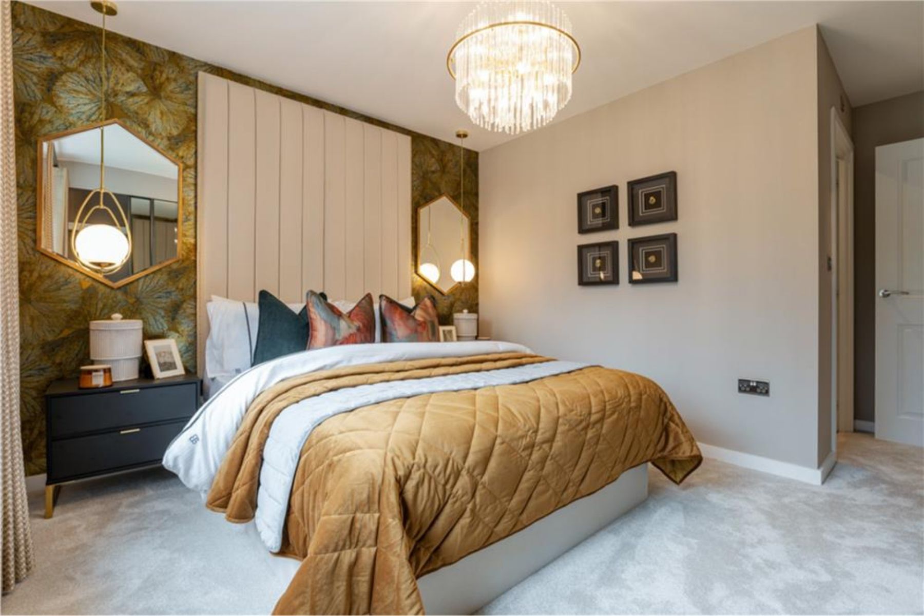 Master bedrooms at Deer Park, Miller Homes