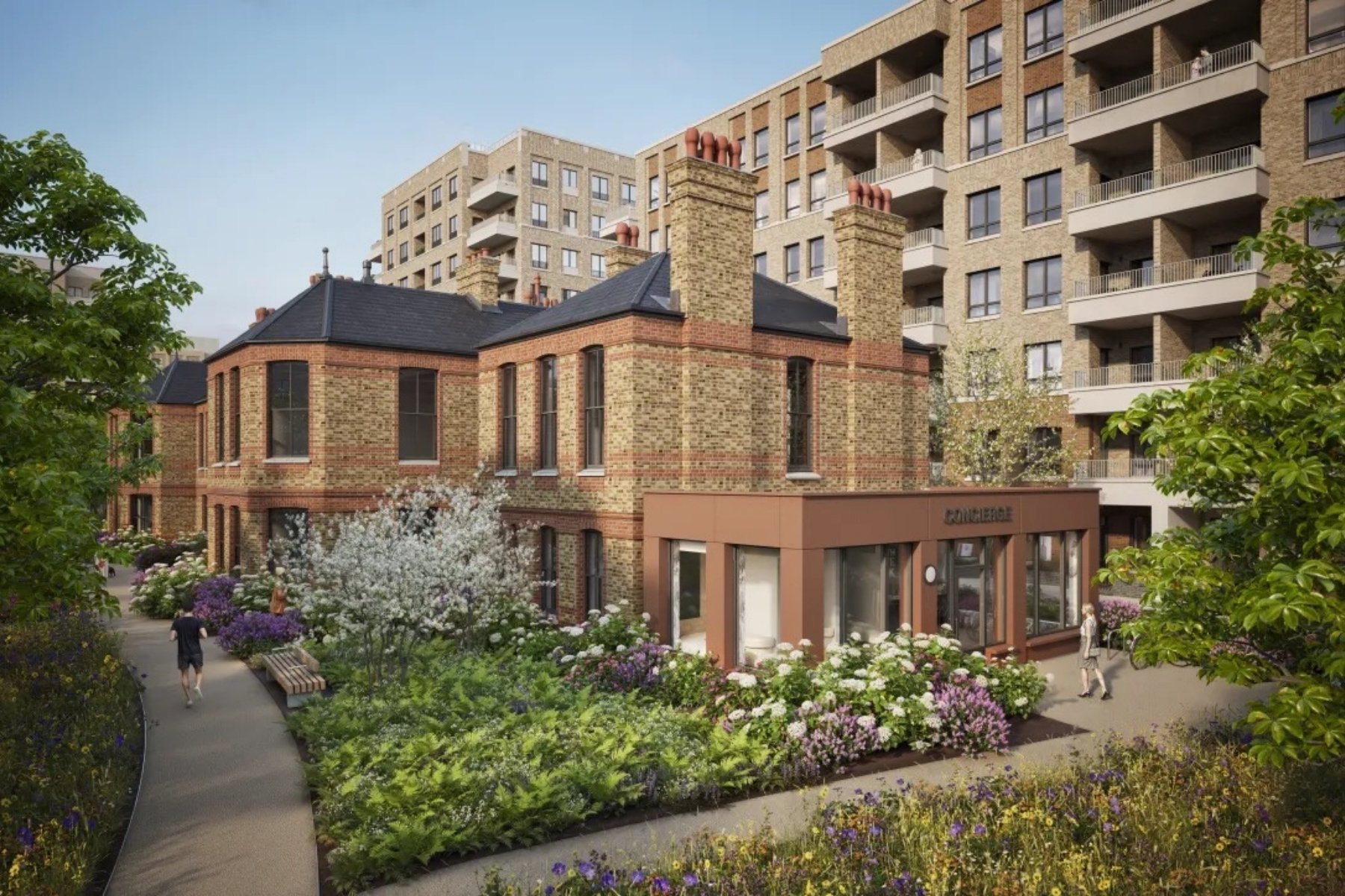 Green spaces at North Gate Park in Harringay by The Hill Group