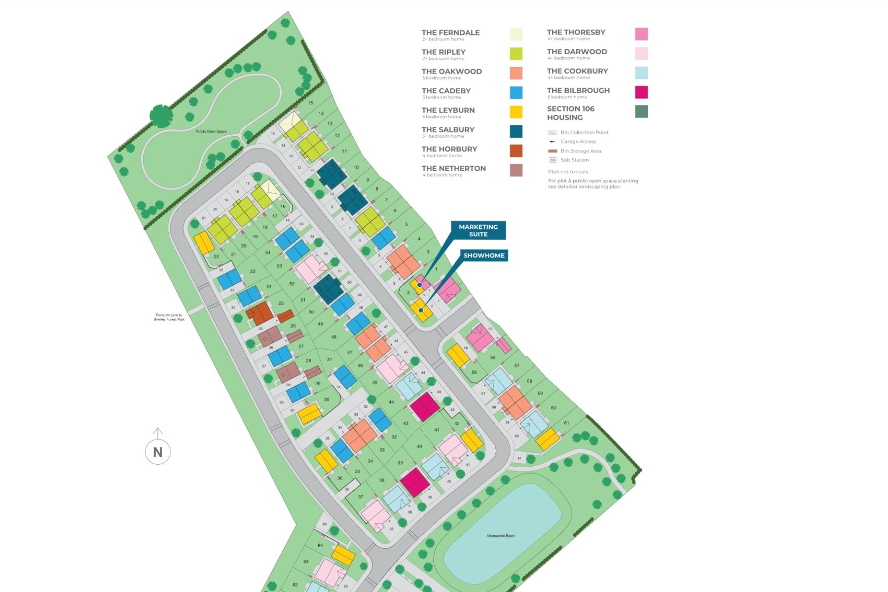 Site plan of Silverhill Edge by Avant Homes