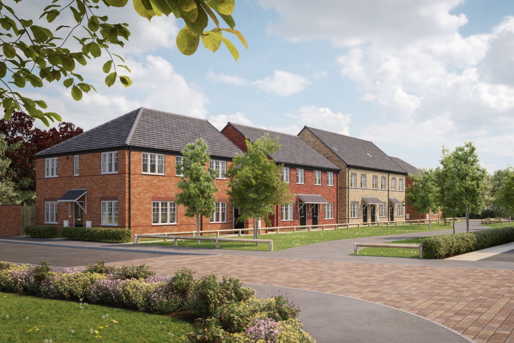 Street scene at Silverhill Edge in Sutton-in-Ashfield, Nottinghamshire | Avant Homes