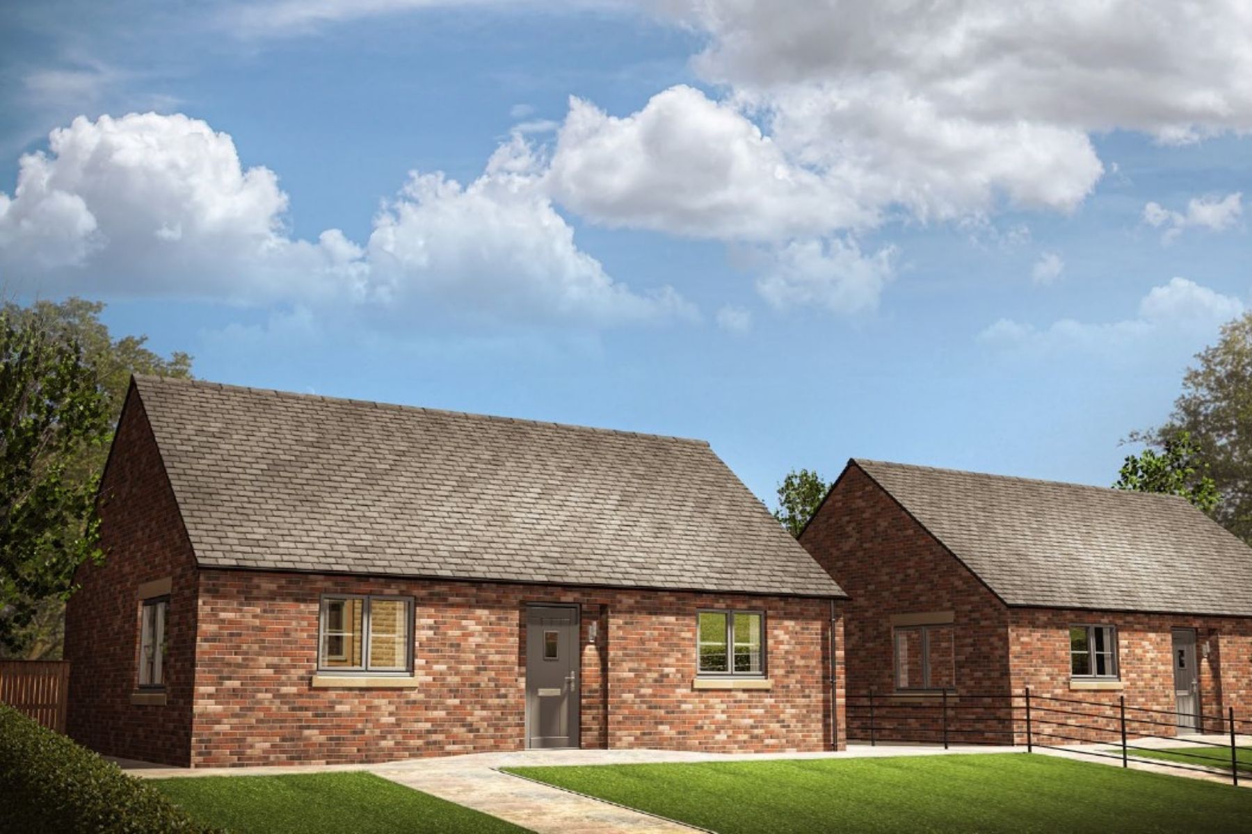 Detached Shared Ownership bungalows at Copperfield Park