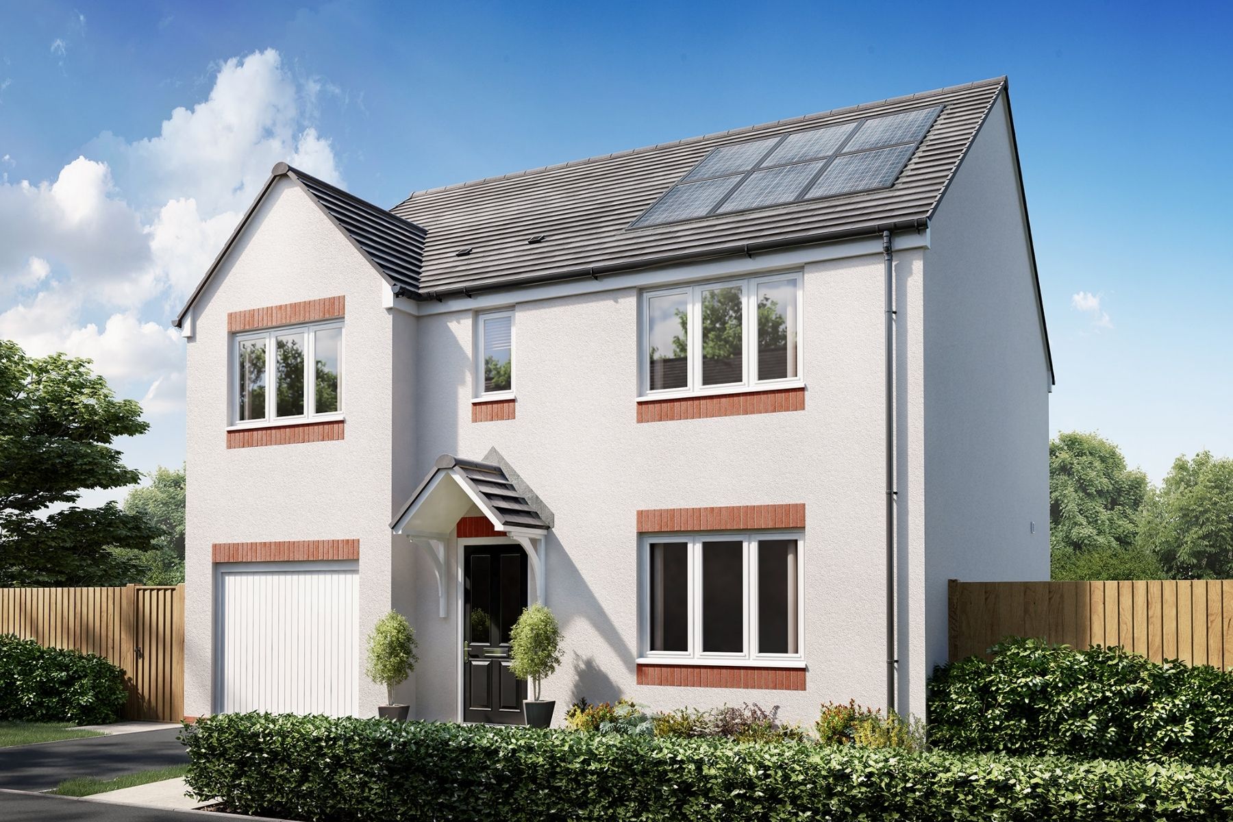 Energy efficient new build homes at Burgh Gate in Musselburgh