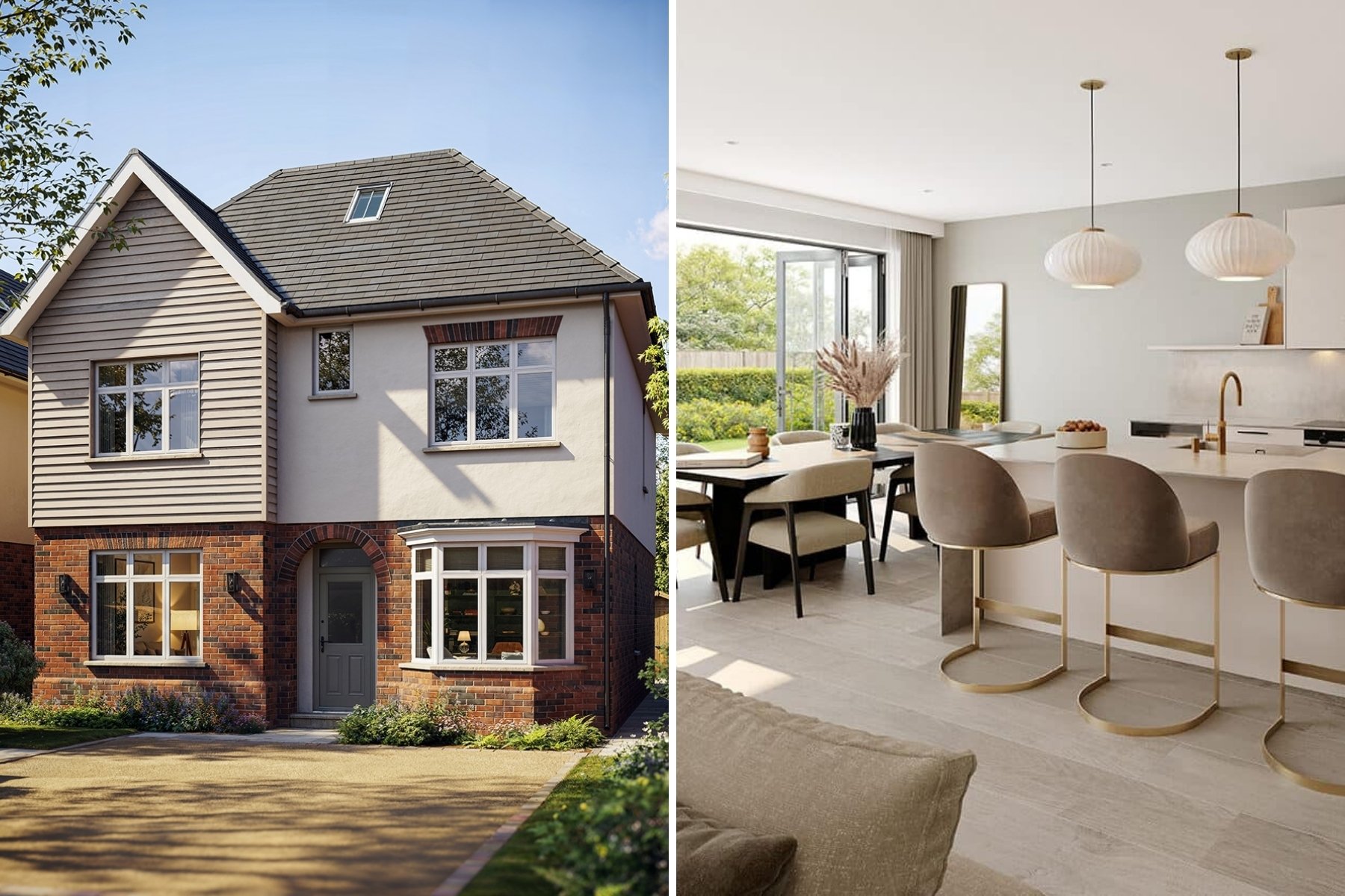 A collage of images at Chase View in Enfield by Amara Property