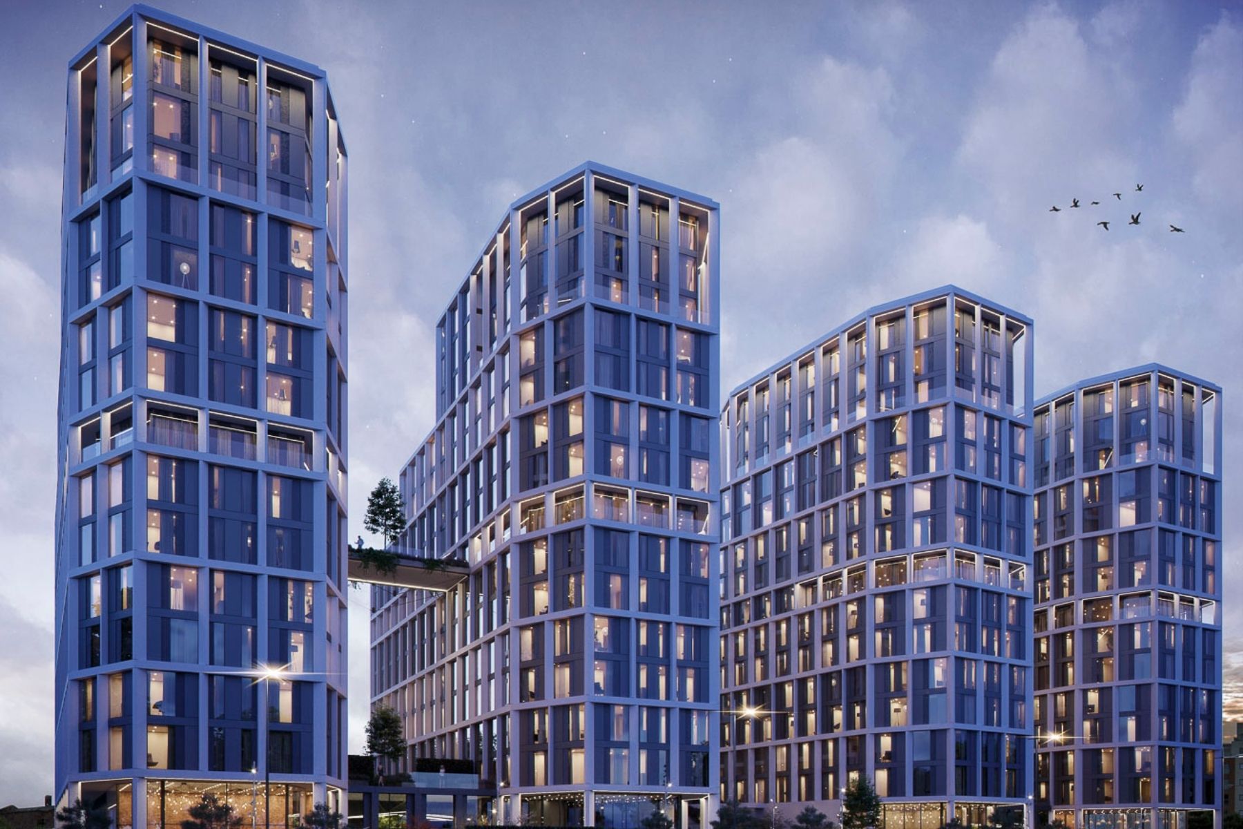 External of apartments at The Gateway, Liverpool