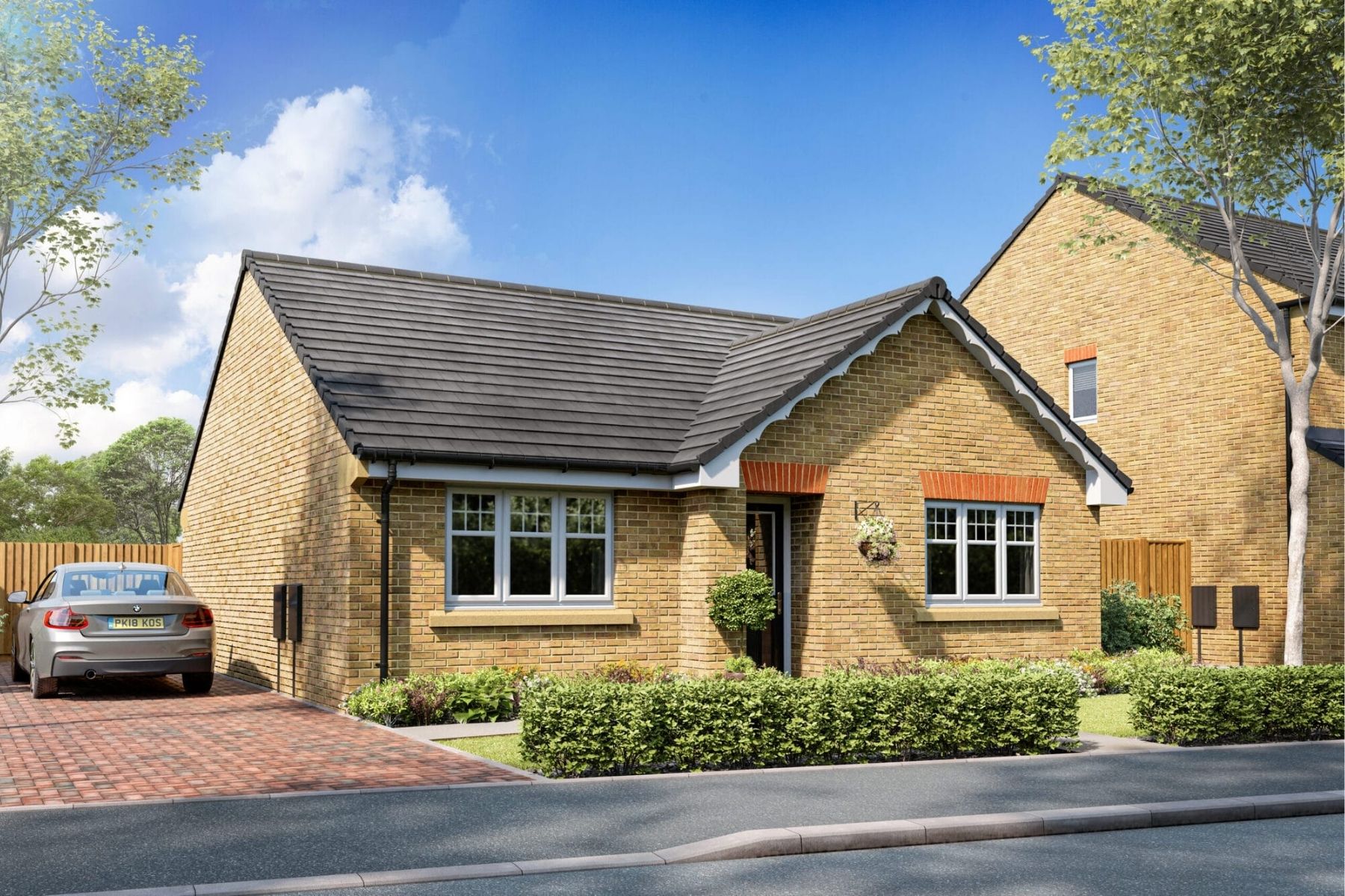 New build bungalows at Chariot's Keep by Harron Homes