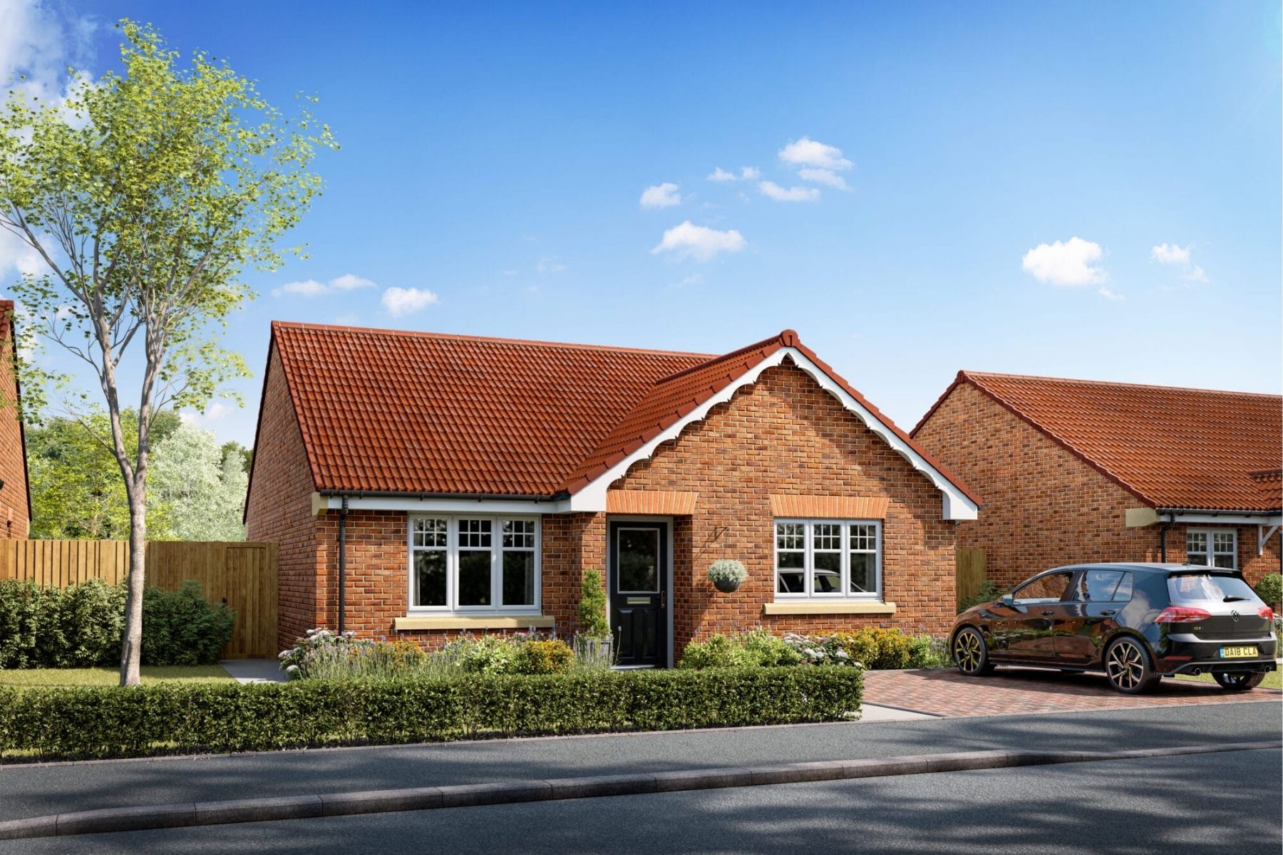 New build bungalows at Forge Green by Harron Homes