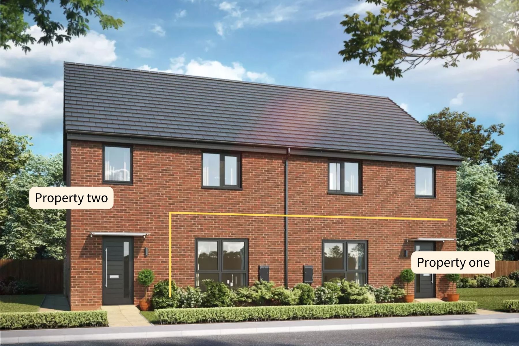 New maisonettes for sale at The Landings by Bellway
