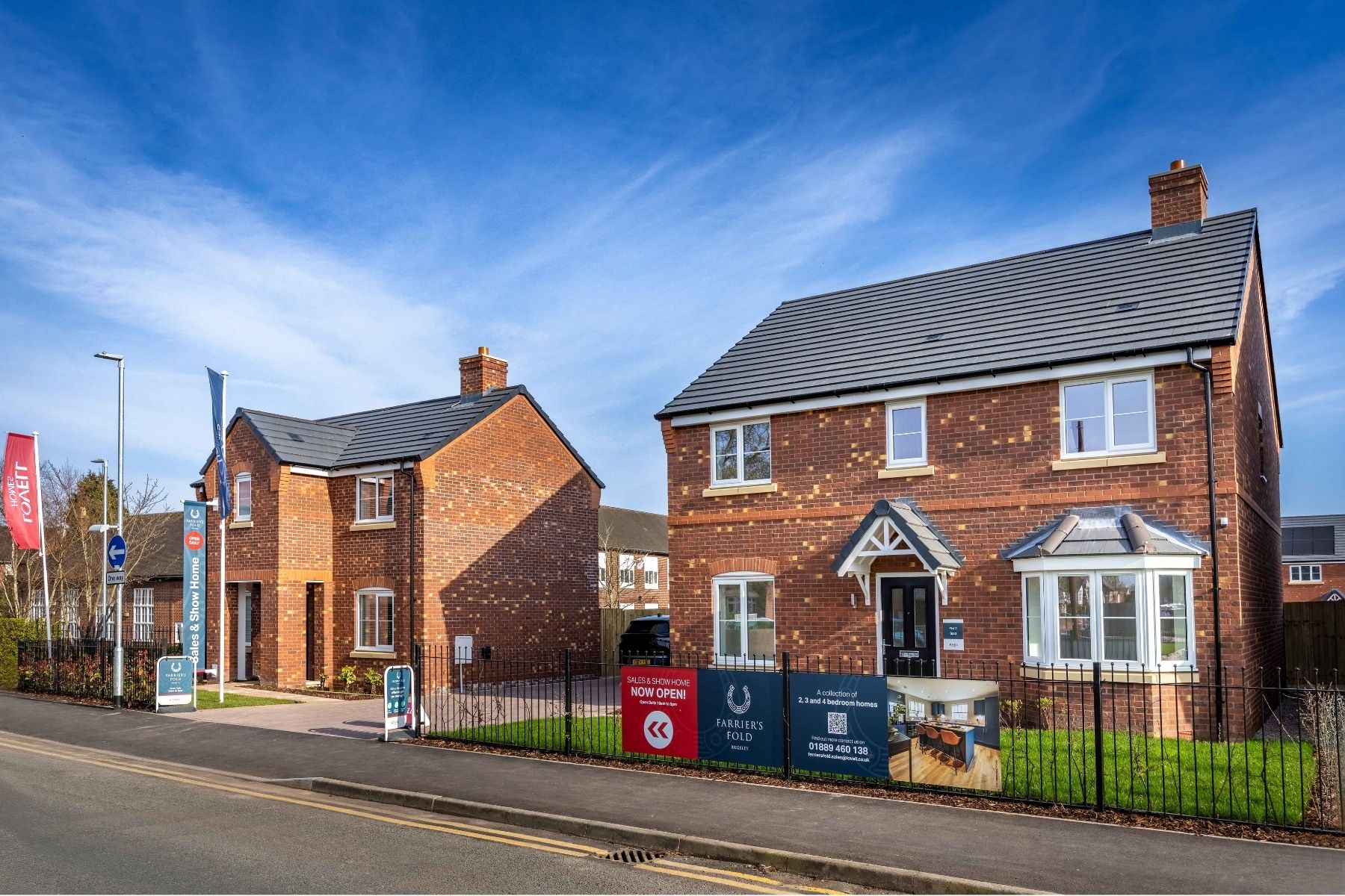 Family homes at Farrier's Fold in Rugeley