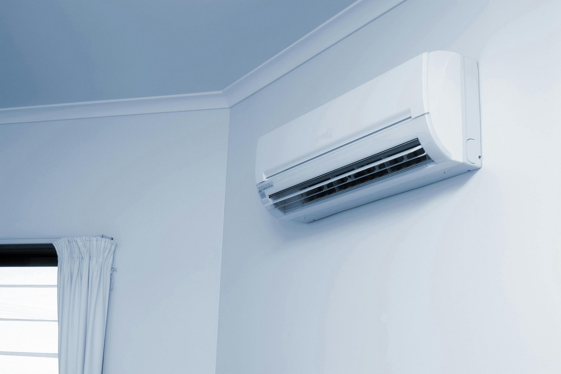 Air conditioning unit fitted in new build home