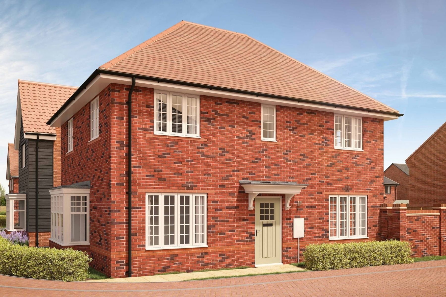 New-build family homes at All Saints Gardens by Bloor Homes