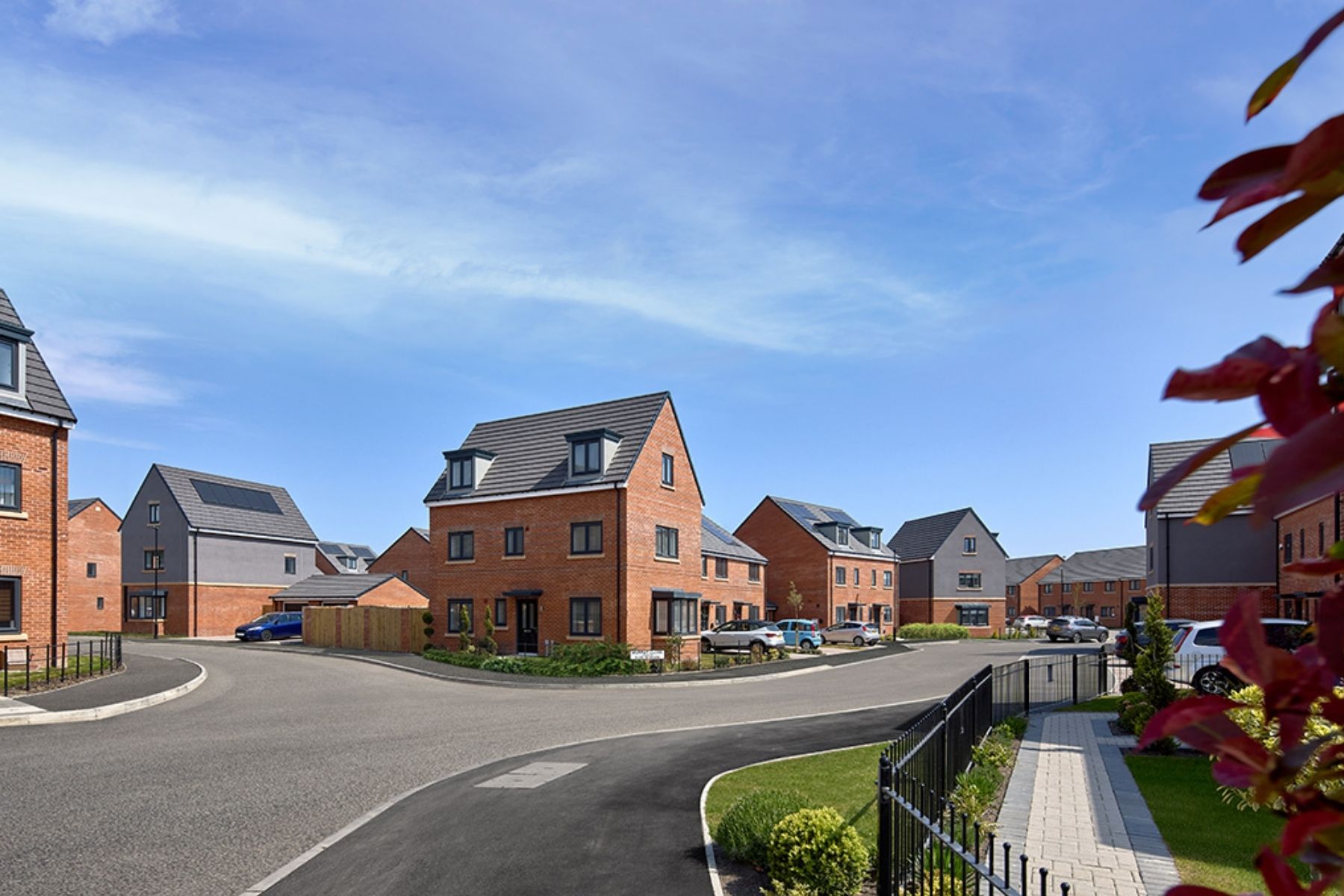 Street scene at Heaton Quarter | New homes Newcastle upon Tyne